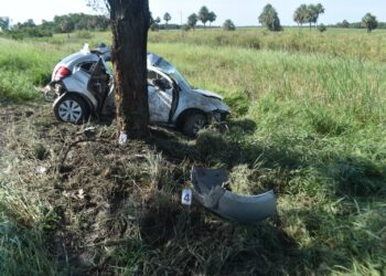 Despiste de un automóvil sobre la RN 81: dos personas fallecidas