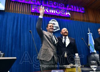 Gildo Insfrán y Eber Solís prestaron juramento de ley ante la Legislatura