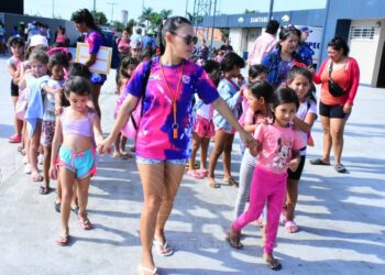 Parque Acuático: Niños del interior se suman al quinto módulo de la colonia de vacaciones