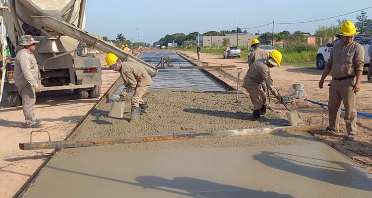 Obra de pavimentación en Villafañe