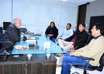 El ministro Ferreira recibió a autoridades del Concejo Deliberante de Laguna Yema