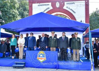 Insfrán participó del acto oficial por el 86° aniversario de Gendarmería Nacional