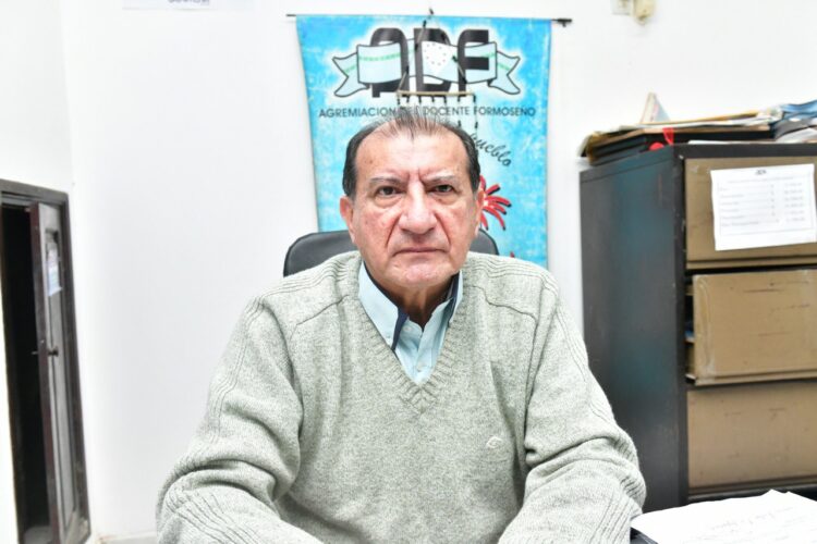 Rubén Chávez, secretario gremial de la Agremiación del Docente Formosa.