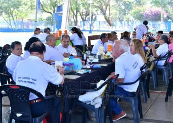 La Caja de Previsión Social organizó un almuerzo en el Polideportivo Policial “28 de Mayo” 