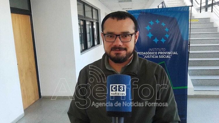 Sergio Torres, rector del Instituto Pedagógico Provincial "Justicia Social".