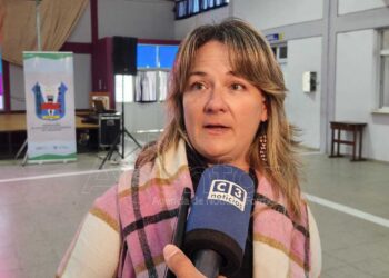 La profesora Lorena Van Bredam es parte del equipo técnico de la Coordinación de Organizaciones Estudiantiles Secundarias (COES)