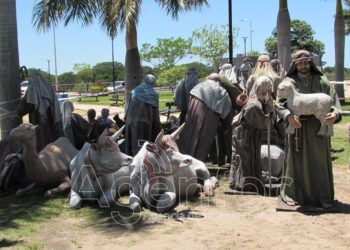 Inició el acondicionamiento del pesebre hiperrealista del Paseo Costanero