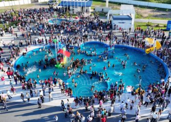 Insfrán inauguró el Parque Acuático “Miguel Ángel ‘Negro’ Medina” en Las Lomitas
