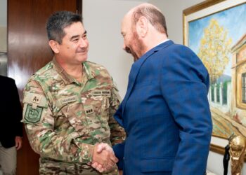 El gobernador Insfrán se reunió con los jefes del Ejército