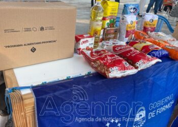 Desde Tres Pozos agradecieron la continuidad de la entrega de los módulos alimentarios