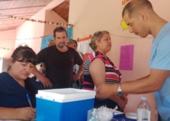 Vacunación antigripal en la Casa de la Solidaridad del barrio San Miguel