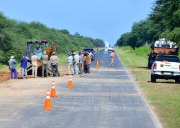 Caffa se refirió a los trabajos que se realizan en la ruta 28
