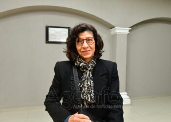 Visita al Consejo Profesional de la Abogacía de viuda de Fausto Carrillo, abogado desaparecido en la última dictadura cívico militar