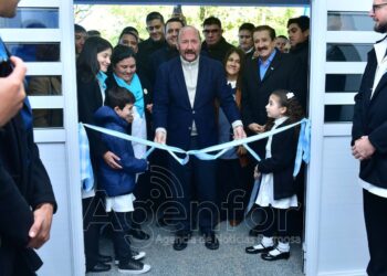 Estanislao del Campo recibió una nueva obra educativa del Gobierno provincial