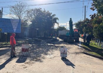Vialidad Provincial inició trabajos de pavimentación sobre la calle Arenales