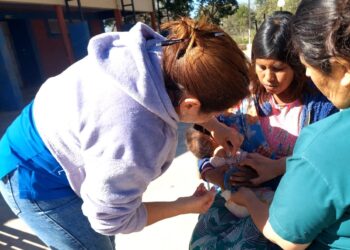 Más de 700 dosis de vacunas fueron aplicadas a niñas y niños menores de dos años en el oeste formoseño