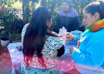 Vecinos del barrio Luján recibieron vacunas en sus casas