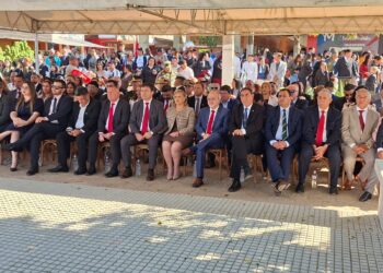 El ministro Ferreira participó del acto por el 95° aniversario de la ciudad vecina Alberdi