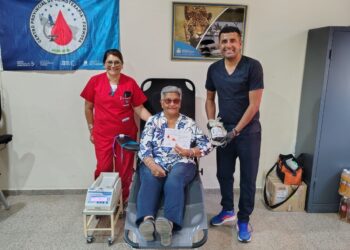 Se llevó a cabo la tercera colecta voluntaria de sangre en el Hospital de San Martín Dos