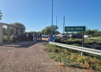 El Vicegobernador visitó las obras del Río del Norte en su gira por el oeste