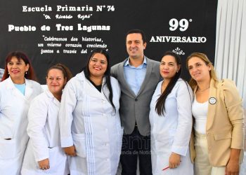 El vicegobernador Solís participó del acto por los 99 años de aniversario de Tres Lagunas