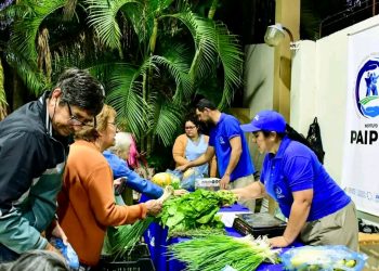 Ferias paipperas: En los tres puntos fijos se desarrolló la comercialización de la producción frutihortícola local
