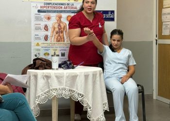 En el centro de salud del Guadalupe promovieron hábitos saludables para prevenir la hipertensión arterial