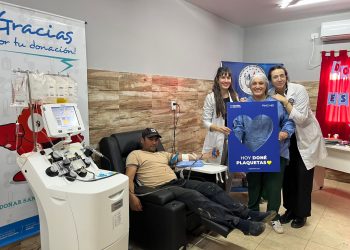 En Villa Escolar concretaron una nueva colecta de sangre que incluyó dos donaciones de plaquetas por aféresis