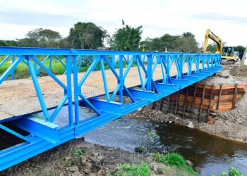 La construcción del nuevo puente sobre el riacho El Pucú entra en su etapa final