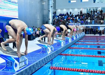 El deporte de alto rendimiento celebra un año de la inauguración de la pileta olímpica y la pista de atletismo 