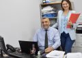 Atencia saludó a las secretarias y los secretarios en su día
