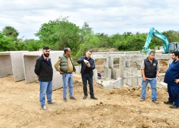 Laguna Naineck: Caffa aseguró que la obra en el zanjón Parajón dará una “solución definitiva” al escurrimiento del sistema hídrico de esa zona