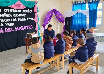 Jardineritos de Fortín Lugones participaron de una charla de promoción del cuidado bucodental