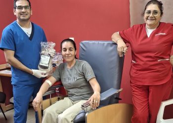 Gran colecta voluntaria de sangre en Las Lomitas